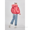 2021 Wholesale Women Thick Zipper Hoodie Puffer Jacket
